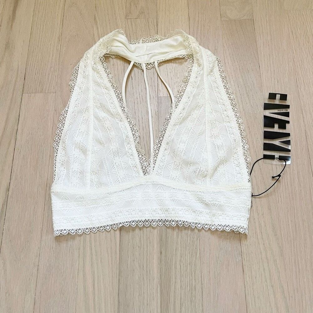 BUY 1 GET 1 FREE Hyfve small white lace bralette new with tags bridal